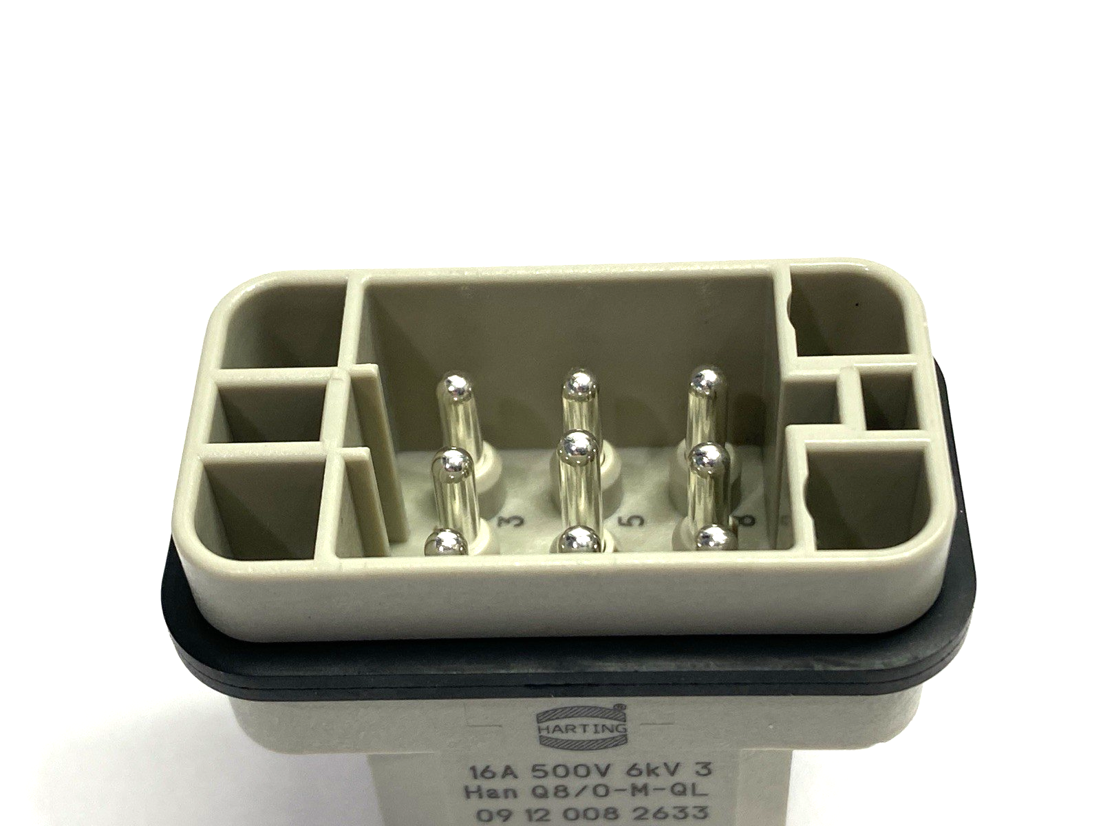 Harting 09120082633 Quick-Lock Heavy Duty Power Connector Han Q8/0-M-QL - Maverick Industrial Sales