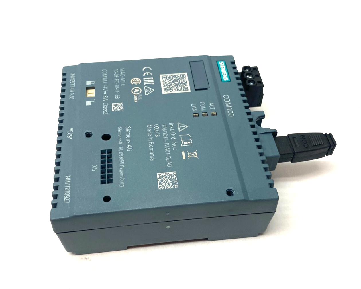 Siemens 3VA9977-0TA20 SENTRON COM100 Breaker Data Server Accessory Module - Maverick Industrial Sales