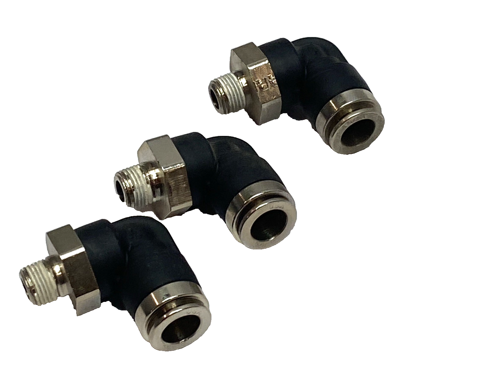 Parker W369PLP-6-2 90° Elbow 3/8" Tube x 1/8" MNPT Push-to-Connect LOT OF 3 - Maverick Industrial Sales