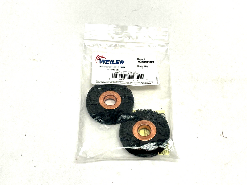 Weiler 03598190 Wheel Brush 2" Diameter LOT OF 2 - Maverick Industrial Sales