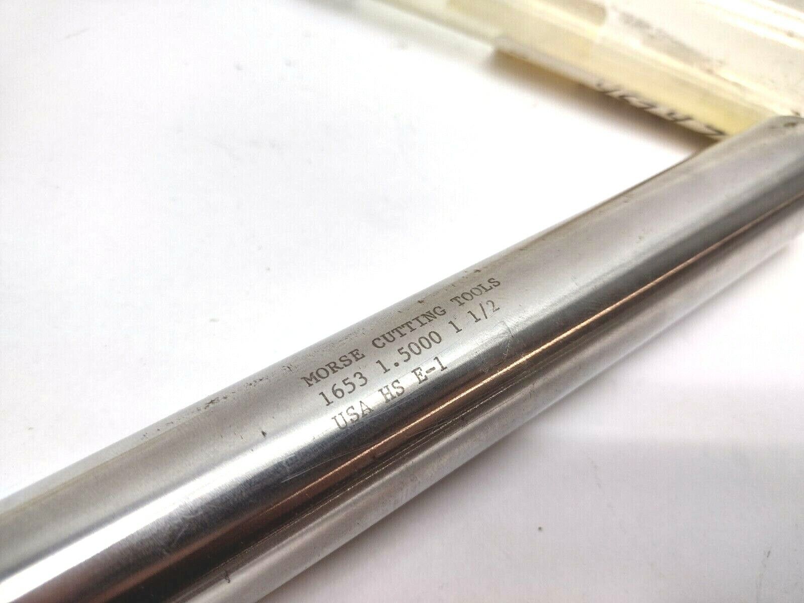 Morse 1653 1.5000 1 1/2 HS E-1 Straight Shank Right Hand Helix Chucking Reamer - Maverick Industrial Sales