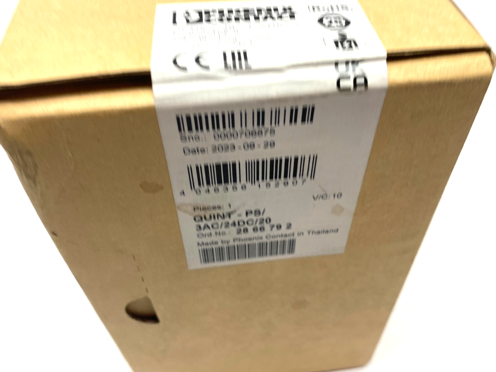 Phoenix Contact QUINT-PS/3AC/24DC/20 Primary-Switched Power Supply 2866792 - Maverick Industrial Sales