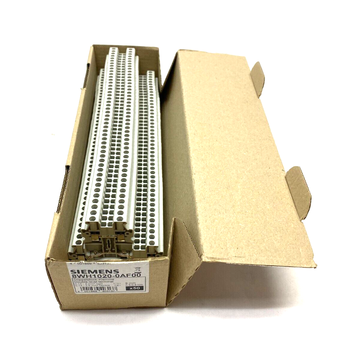 Siemens 8WH1020-0AF00 Two-Tier Feed-Through Terminal Block Gray 2.5mm BOX OF 46 - Maverick Industrial Sales