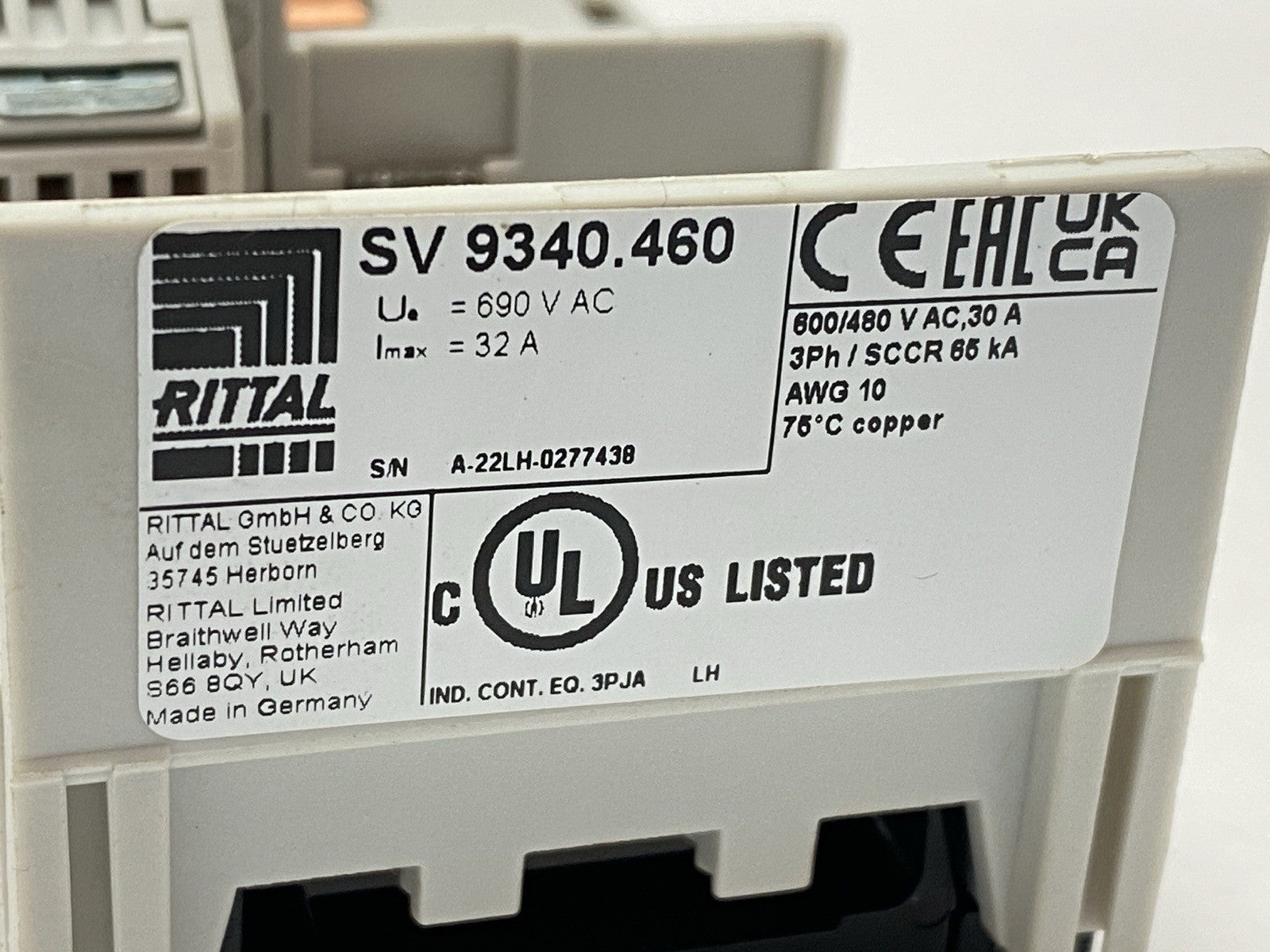 SV 9340.460 | Rittal OM Adapter W/ Connection Cables 9340460 - Used - Maverick Industrial Sales