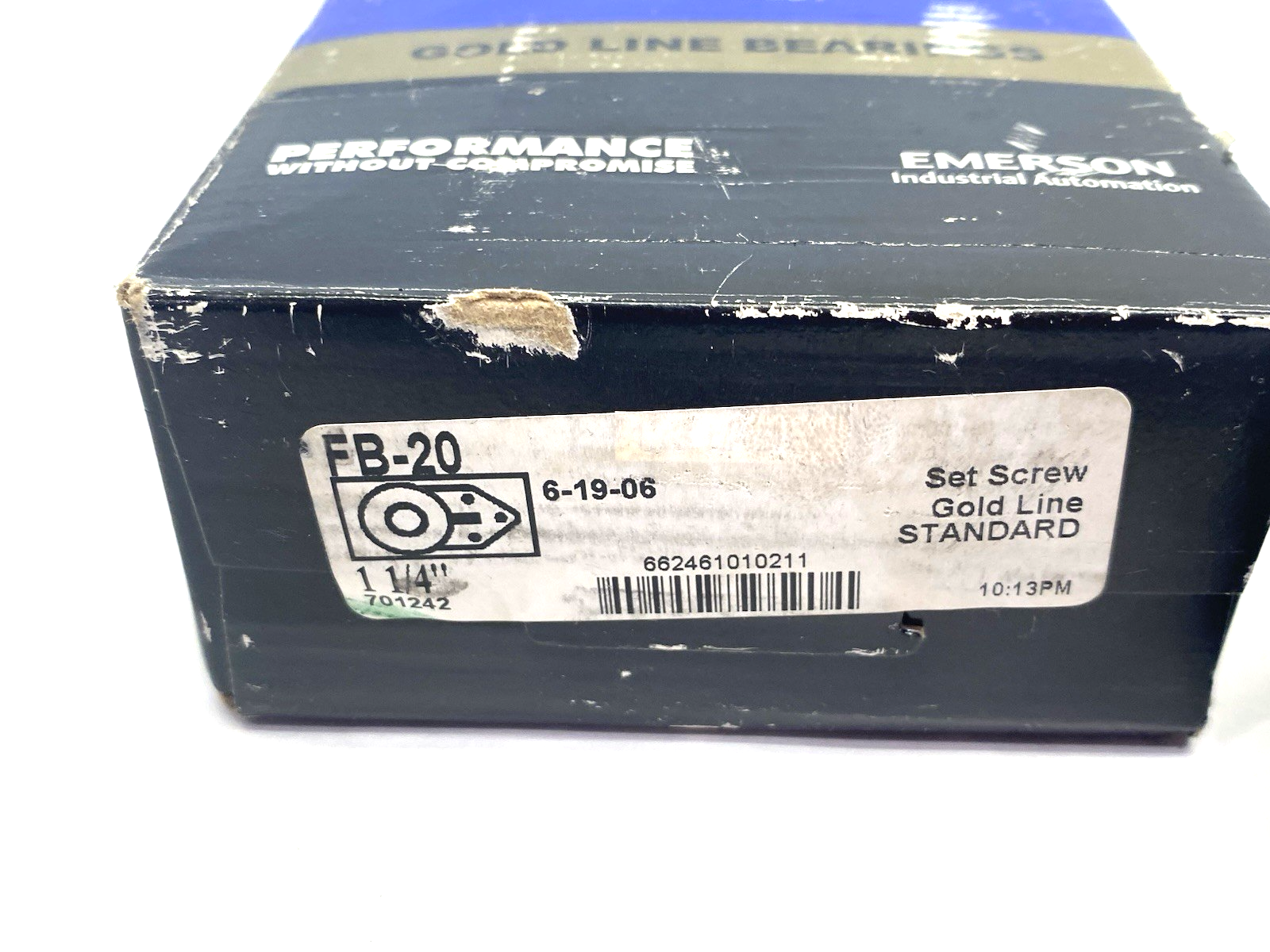 SealMaster FB-20 Three-Bolt Mounted Bearing Unit, Set Screw Gold Line, 701242 - Maverick Industrial Sales