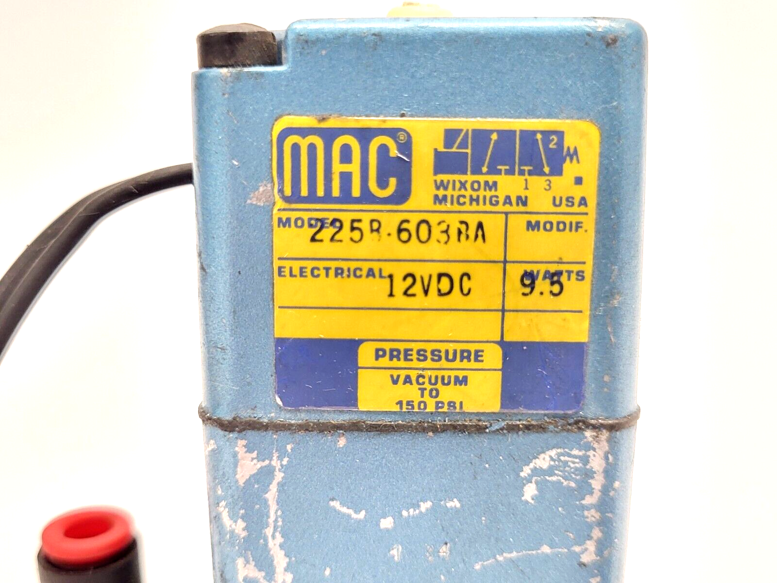 MAC Valves 225B-603BA Solenoid Valve 12VDC 9.5W - Maverick Industrial Sales