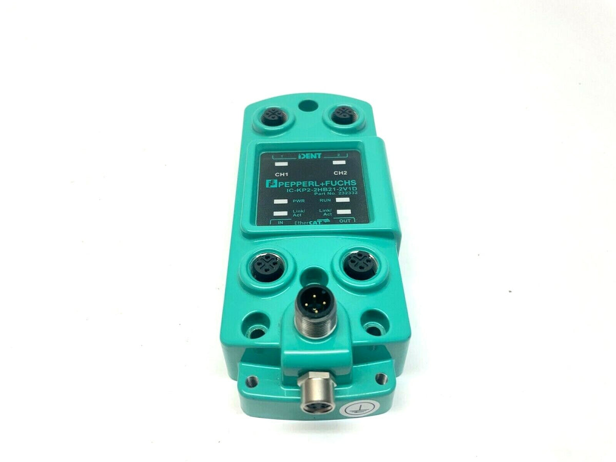 IC-KP2-2HB21-2V1D | Pepperl+Fuchs Control Interface Unit, EtherCAT, 232332 - For parts or not working - Maverick Industrial Sales