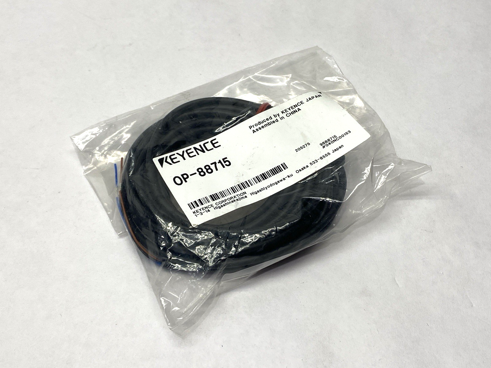Keyence OP-88715 Single-Ended Female Cable 5-Pin M8 5m - Maverick Industrial Sales