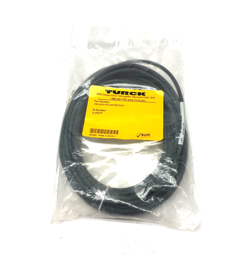 Turck PKG 6M-8-PSG 6M/S90/S618 Double Ended Cordset U-09477 - Maverick Industrial Sales