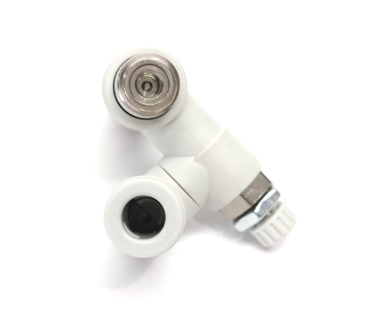 SMC ASP330F-01-06S Elbow Fitting, Flow Control & Pilot Check Valve 6mm OD Tube - Maverick Industrial Sales