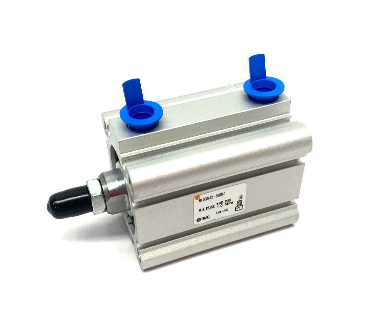 SMC NCDQ2A32-30DMZ Compact Pneumatic Cylinder, 32mm Bore, 30mm Stroke - Maverick Industrial Sales