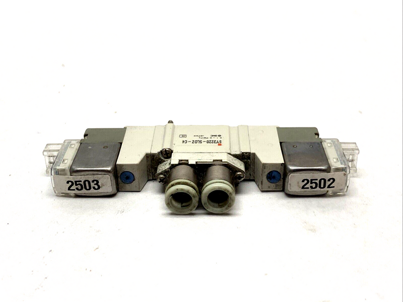 SMC SY3220-5LOZ-C4 Double Solenoid Valve 6mm Top Ports - Maverick Industrial Sales