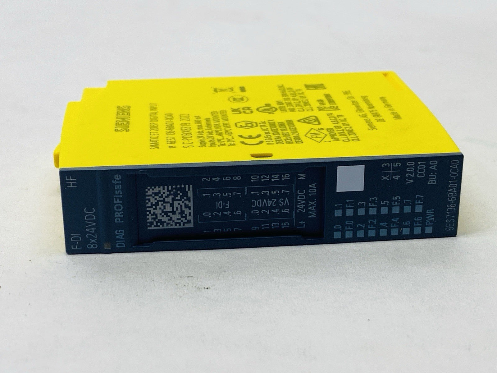 Siemens 6ES7136-6BA01-0CA0 SIMATIC ET 200SP Digital Input Module F-DI 8x 24VDC - Maverick Industrial Sales