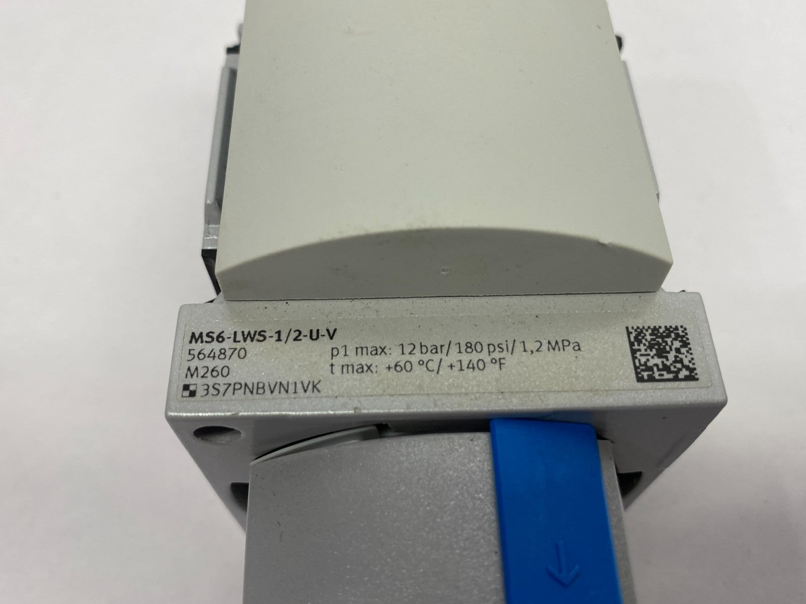 Festo MS6-LWS-1/2-U-V Water Trap 2-12bar G1/2 Ports 564870 - Maverick Industrial Sales