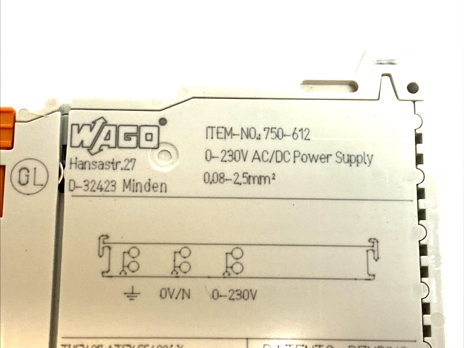 750-612 | WAGO 0–230V AC/DC Power Supply Module 10A 750 Series I/O - Used - Maverick Industrial Sales