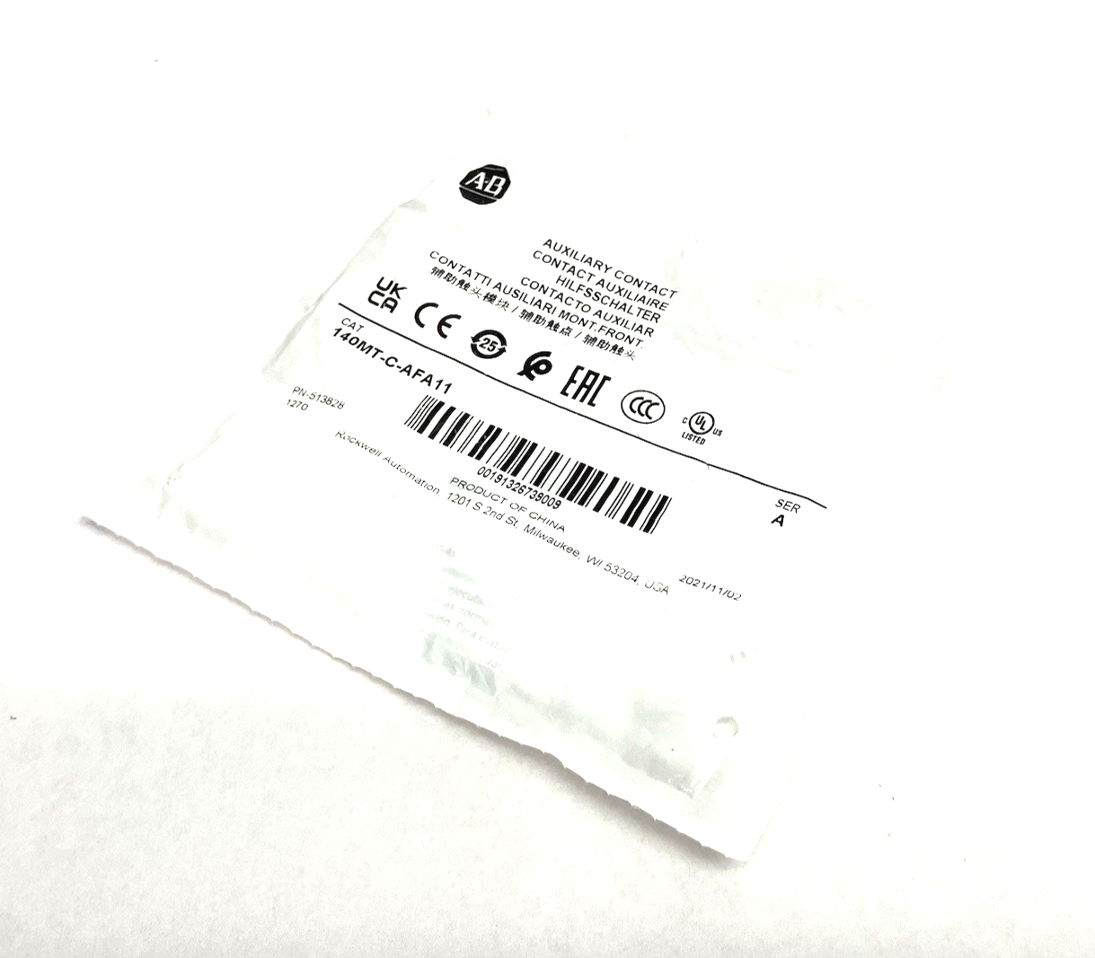 140MT-C-AFA11 | Allen Bradley Ser. A Auxiliary Contact - New - Maverick Industrial Sales