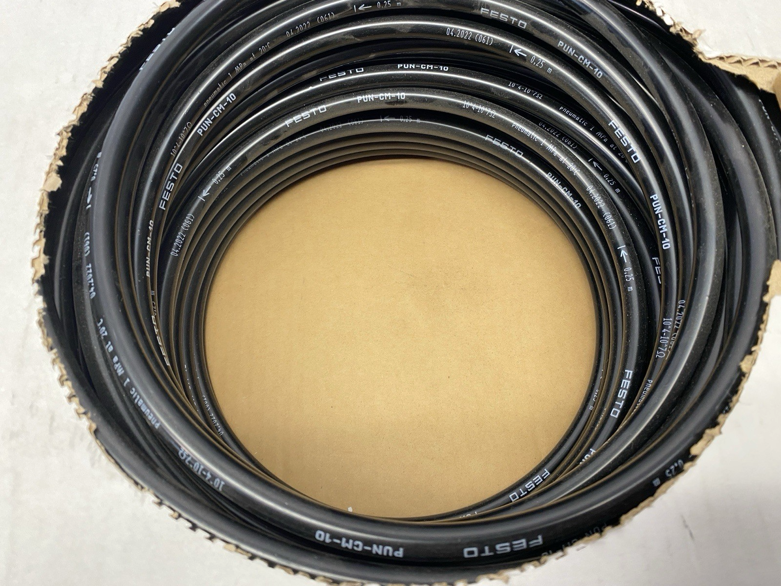 Festo PUN-CM-10-SW Pneumatic Plastic Black Tubing 10mm OD 7mm ID 50m 130817 - Maverick Industrial Sales