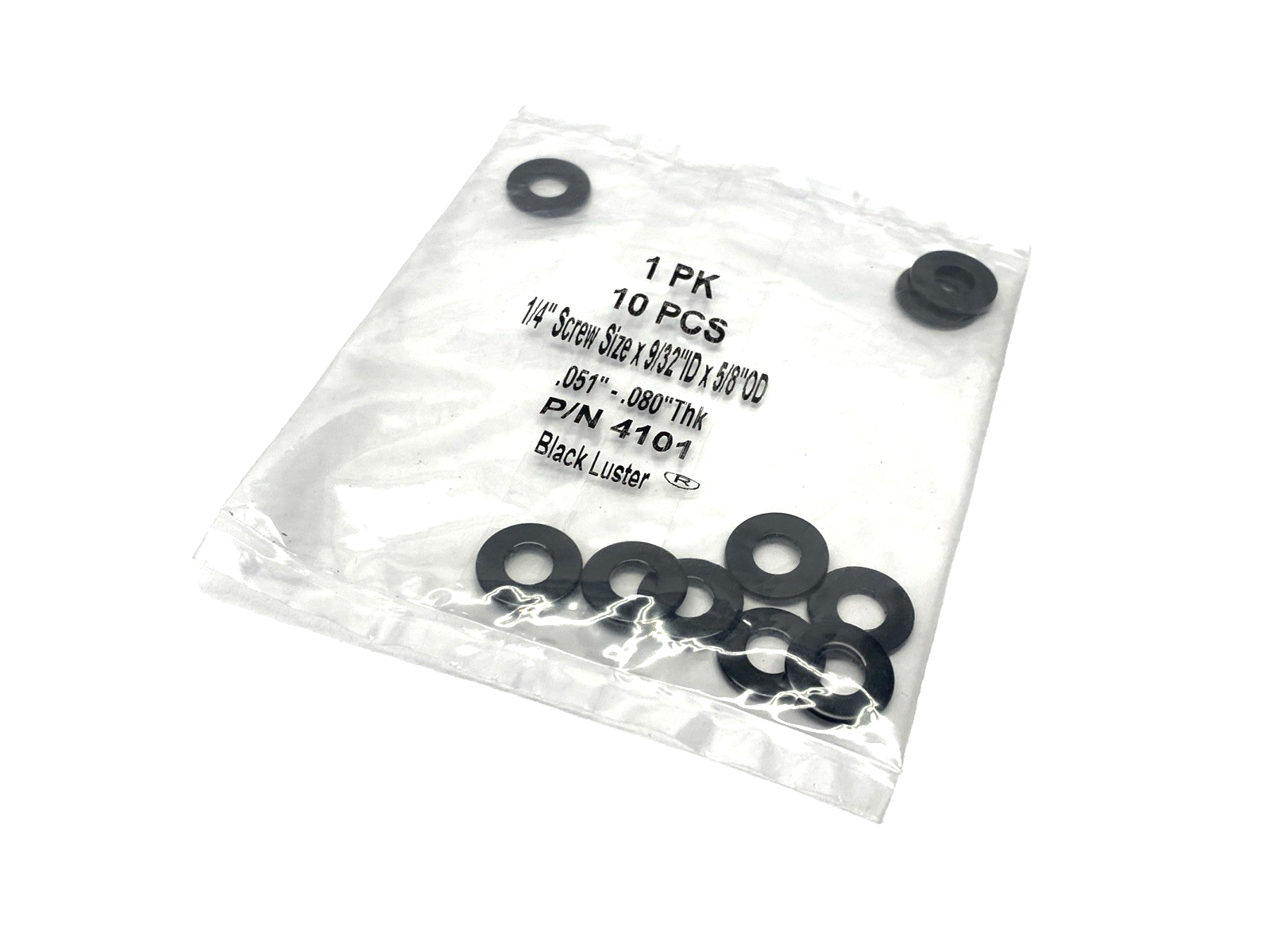 91434A115,4101 | 91434A115 Black Luster Washer for 1/4" Screw, 9/32" ID x 5/8" OD 4101 LOT OF 20 - New – Open box - Maverick Industrial Sales