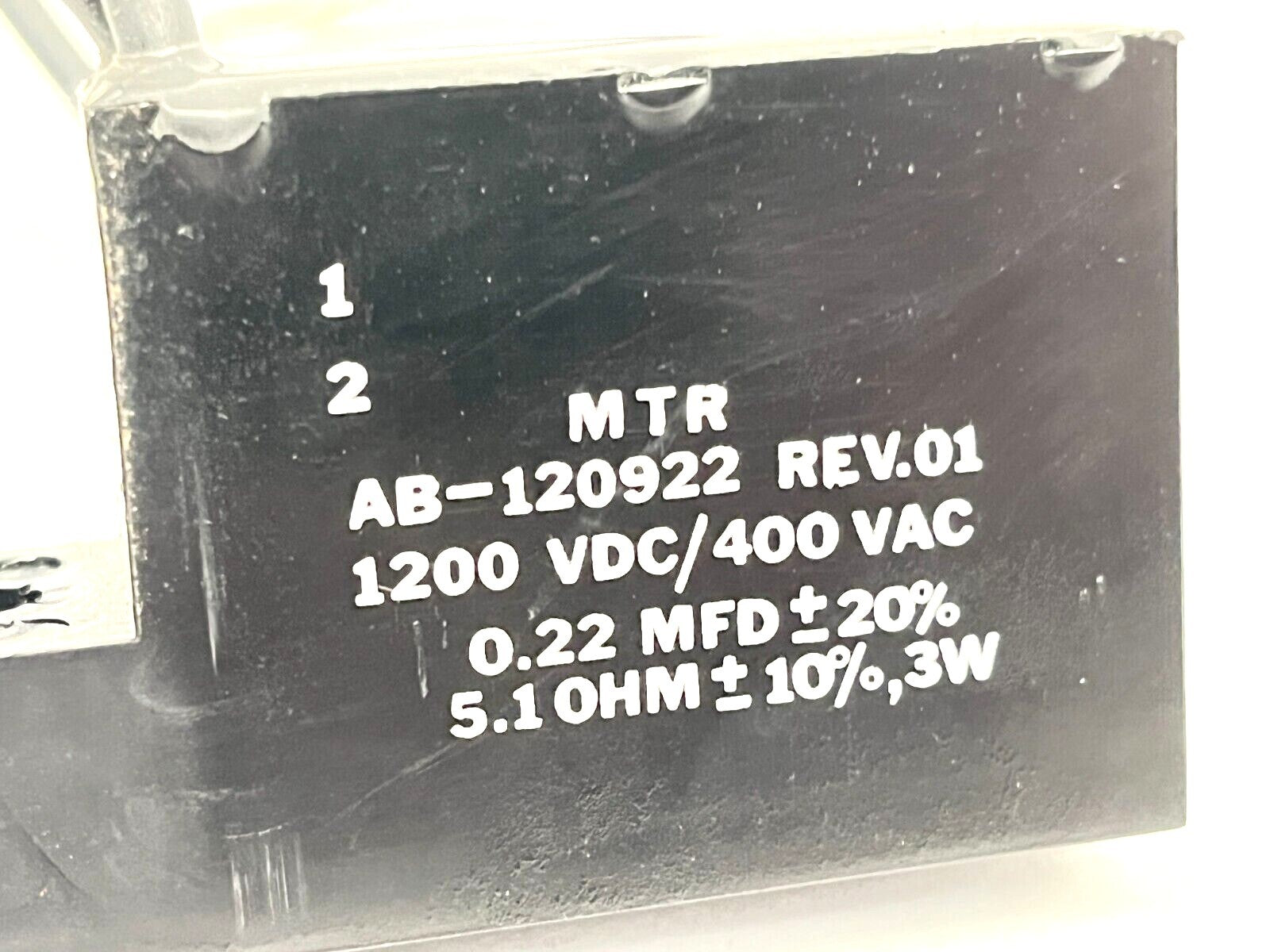 MTR AB-120922 Rev.01 Capacitor 1200VDC/400VAC - Maverick Industrial Sales