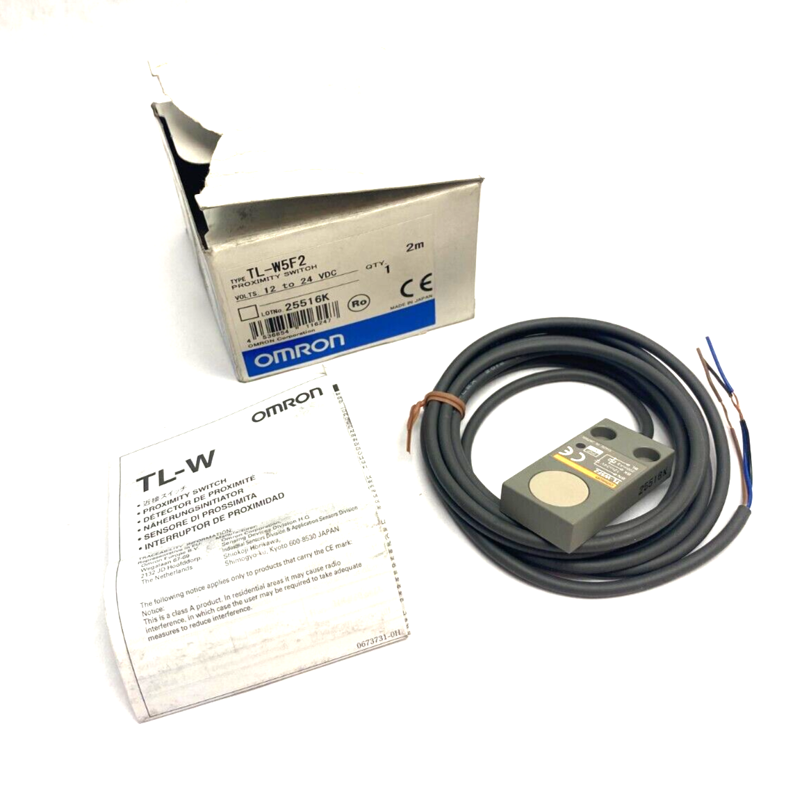 TL-W5F2 | Omron Inductive Proximity Switch Sensor 12~24VDC - New – Open box - Maverick Industrial Sales
