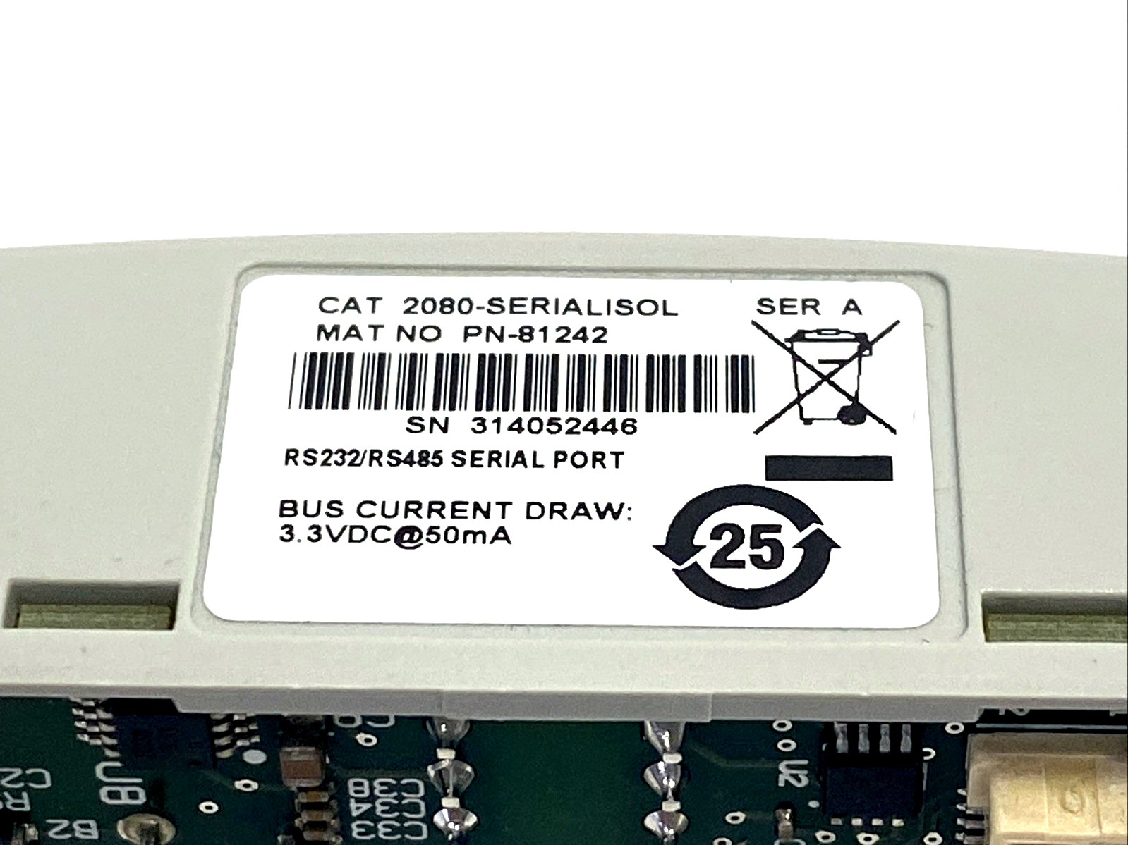 2080-SERIALISOL | Allen Bradley Ser. A Micro800 Isolated Serial Port Plug-In - Used - Maverick Industrial Sales