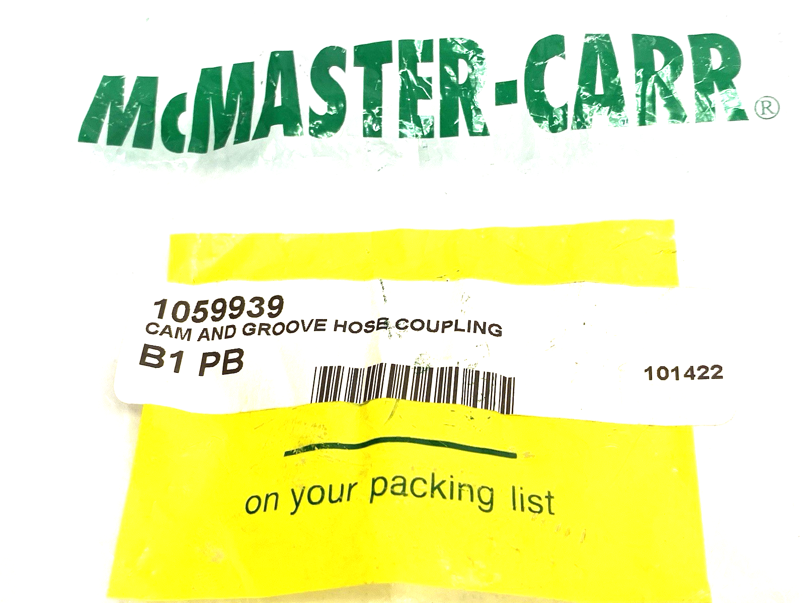 6795K132 | Stainless Steel Cam-and-Groove Hose Coupling 2-Lever 1-1/2 NPT Male - New - Maverick Industrial Sales
