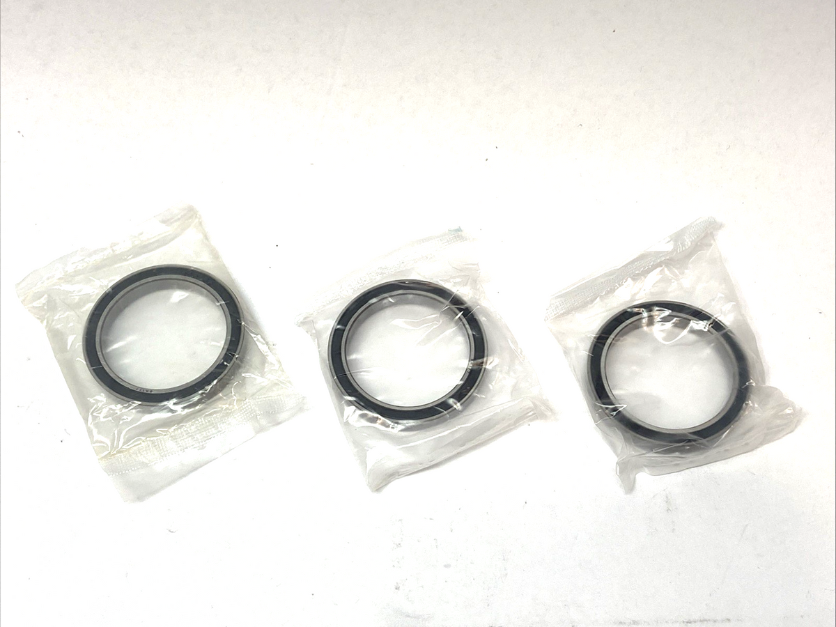 6808RS Ball Bearing 40mm Inner & 52mm Outer Diameter 7mm Wide BR177 LOT OF 3 - Maverick Industrial Sales