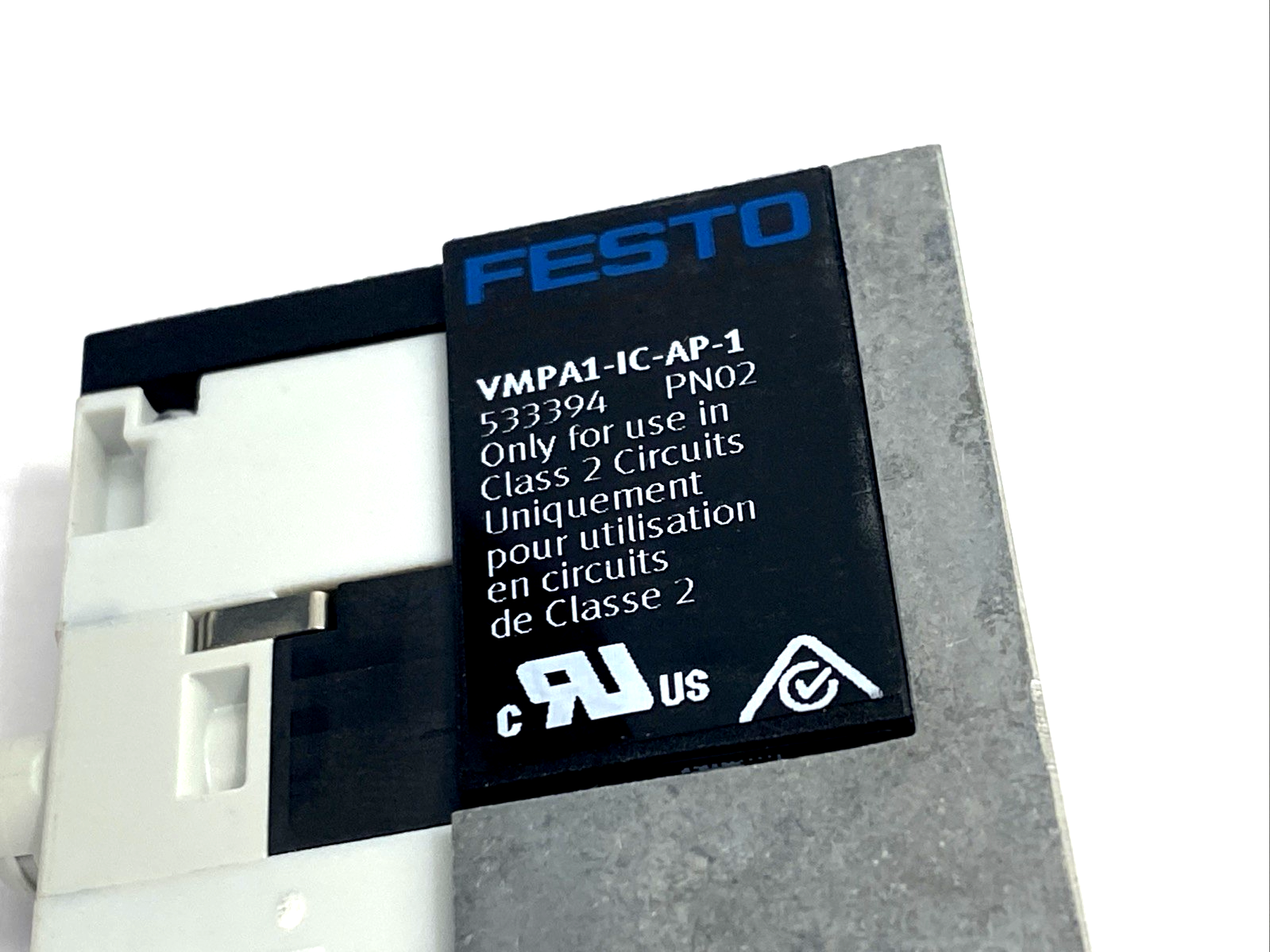 Festo VMPA1-IC-AP-1 Sub-Base 533394 & VMPA1-M1H-M-PI Solenoid Valve 533342 - Maverick Industrial Sales