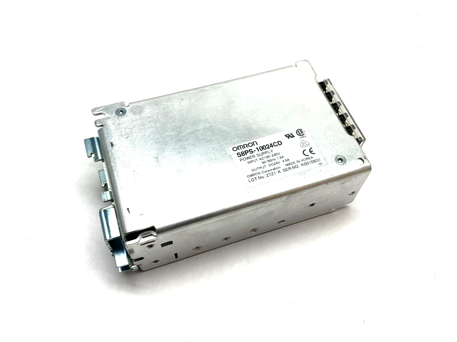 Omron S8PS-10024CD Power Supply DIN Mount AC100-240V 50/60Hz 1.8A Input - Maverick Industrial Sales