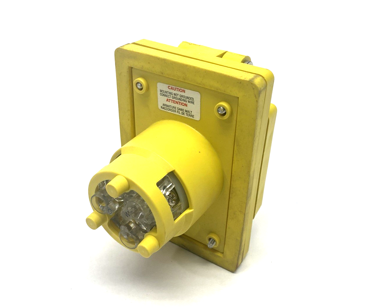 Leviton 66W47 Wetguard Watertight Locking Inlet NEMA L5-20 2P 3-Wire 20 A 125V - Maverick Industrial Sales