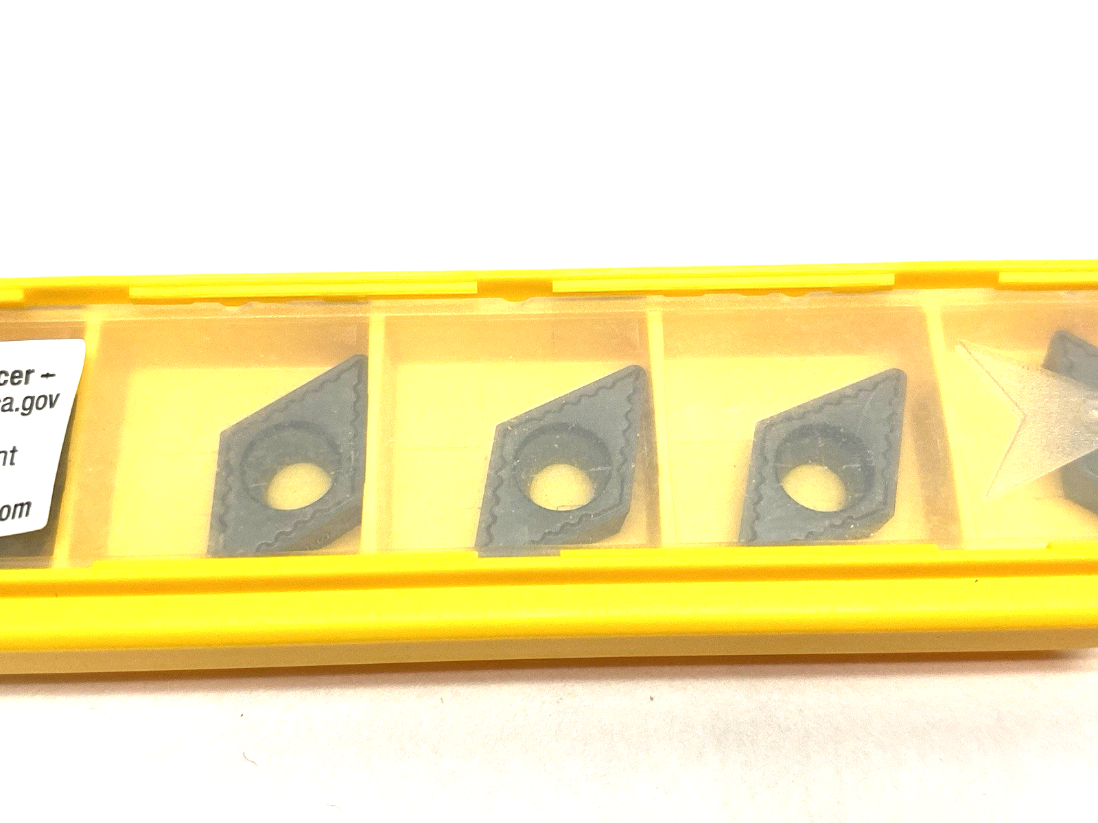1871172 | Kennametal Screw-On Insert, Positive D-Style, DCMT11T308UF PKG OF 5 - New - Maverick Industrial Sales