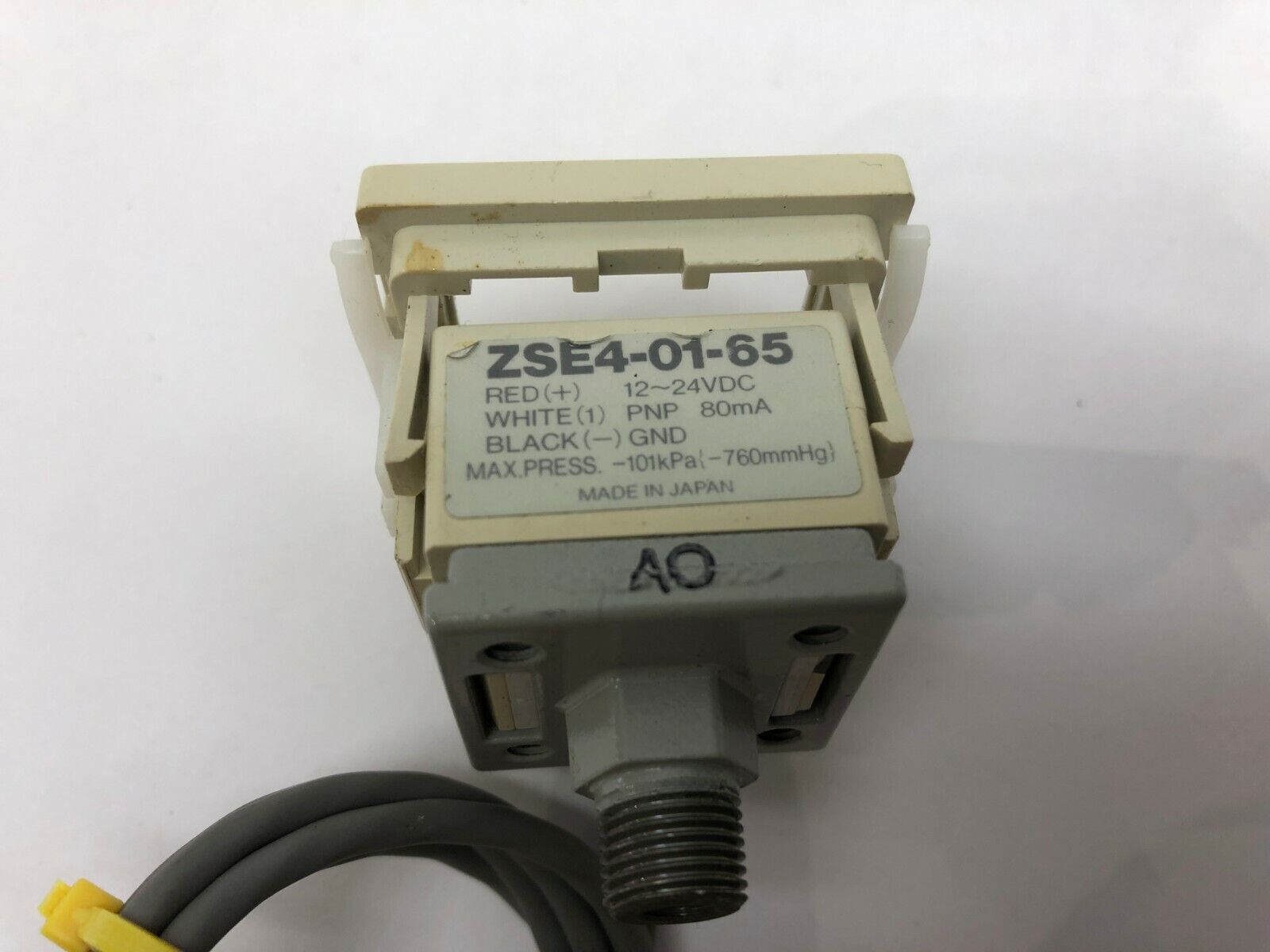SMC ZSE4-01-65 Pressure Switch 12-24VDC PNP 80mA - Maverick Industrial Sales