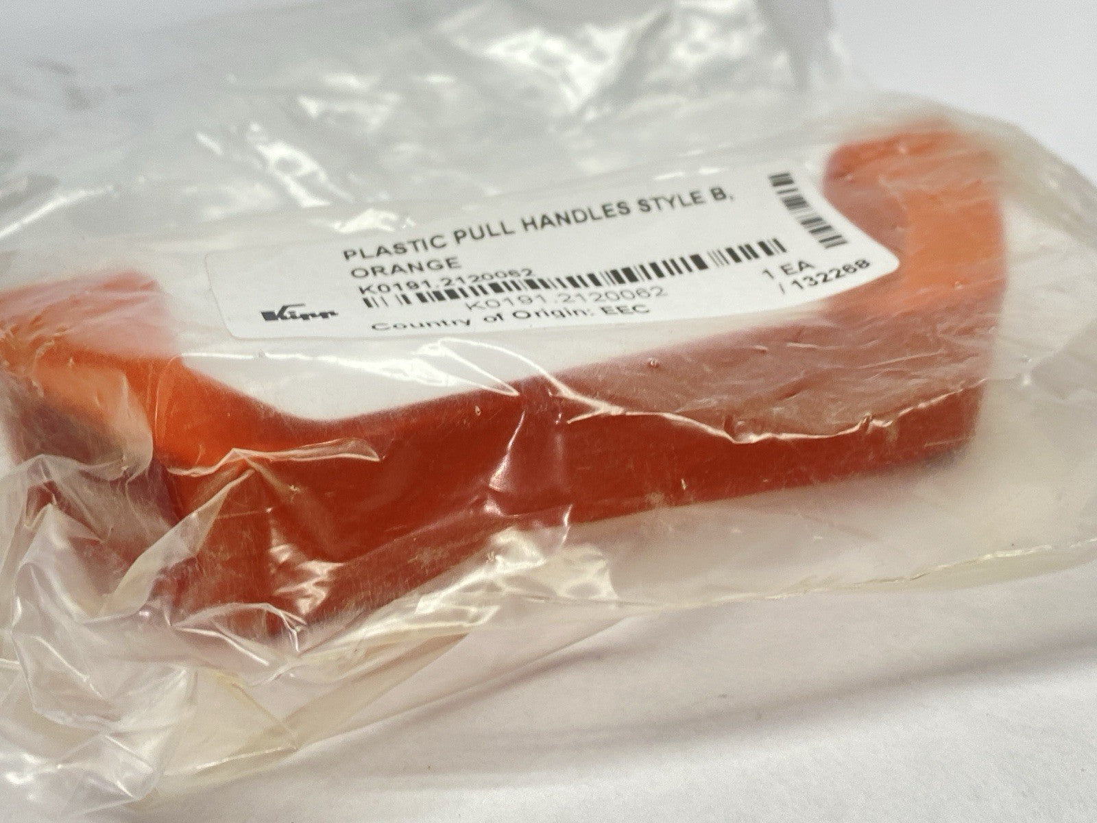 Kipp K0191.2120062 M6 x 120 mm Thermoplastic Pull Handle Style B Orange LOT OF 2 - Maverick Industrial Sales