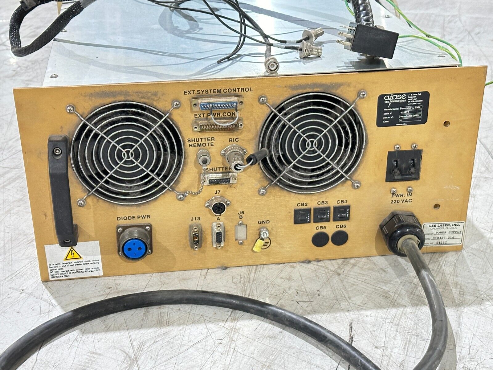 Alase Technologies 010427-014 VersaScribe DP20 Power Supply Lee Laser 010427-014 - Maverick Industrial Sales