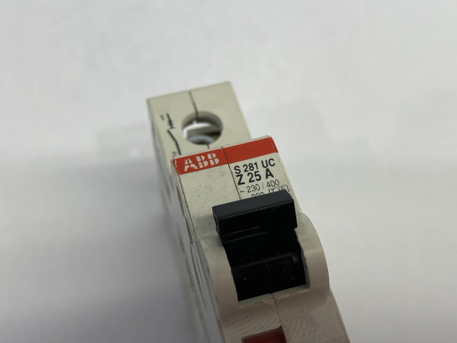 S281UC Z 25 A | ABB Miniature Circuit Breaker, 1-Pole, DIN Rail Mount - Used - Maverick Industrial Sales