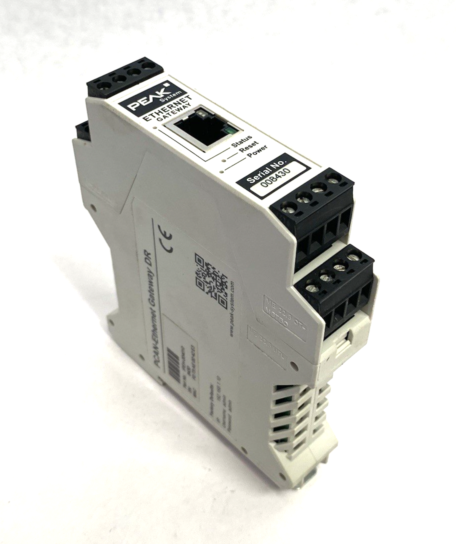 IPEH-004010 | Peak PCAN-Ethernet Gateway DR, CAN to LAN Gateway in DIN Rail - Used - Maverick Industrial Sales