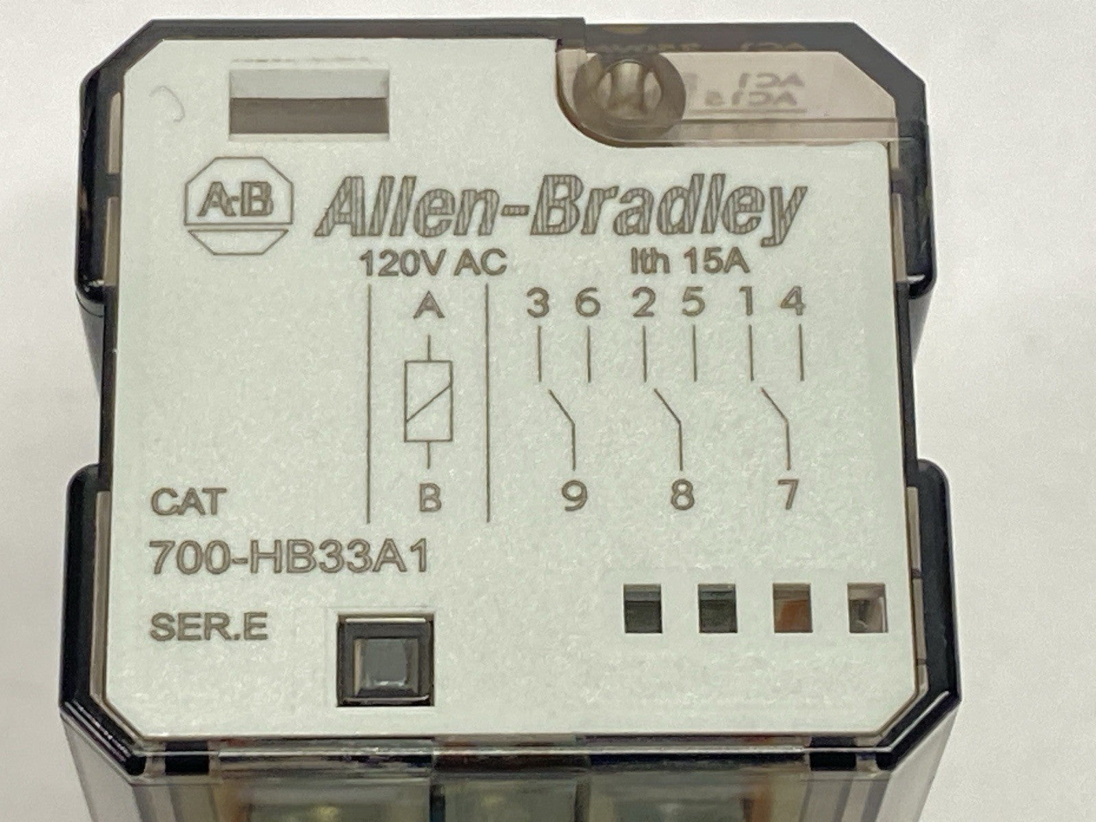 Allen Bradley 700-HB33A1 Ser E Relay w/ 700-HN154 Ser A Relay Base - Maverick Industrial Sales