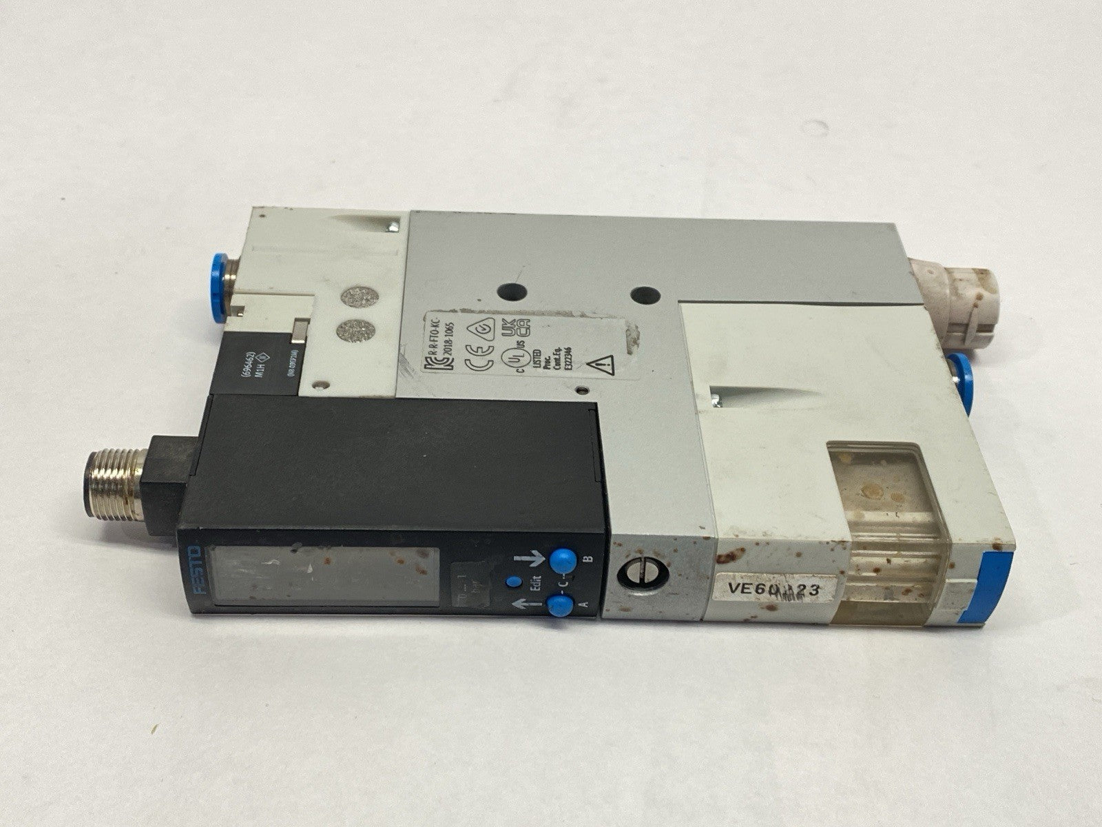 QVEM-10-L-B-QO-CE-N-LK | Festo Vacuum Generator 539074 - For parts or not working - Maverick Industrial Sales