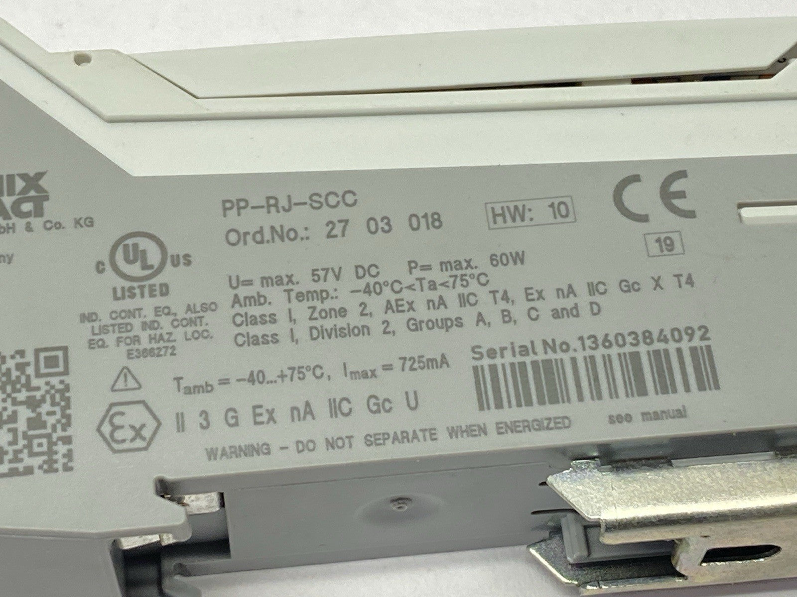 Phoenix Contact PP-RJ-SCC Patch Panel 2703018 - Maverick Industrial Sales