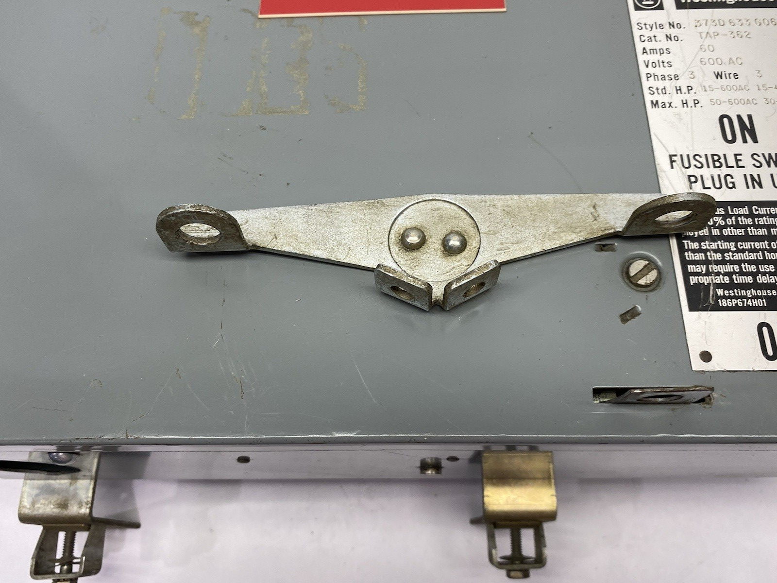 373D633G06 | Westinghouse Fusible Plug-In Switch Unit TAP-362 60A 3-Phase - Used - Maverick Industrial Sales
