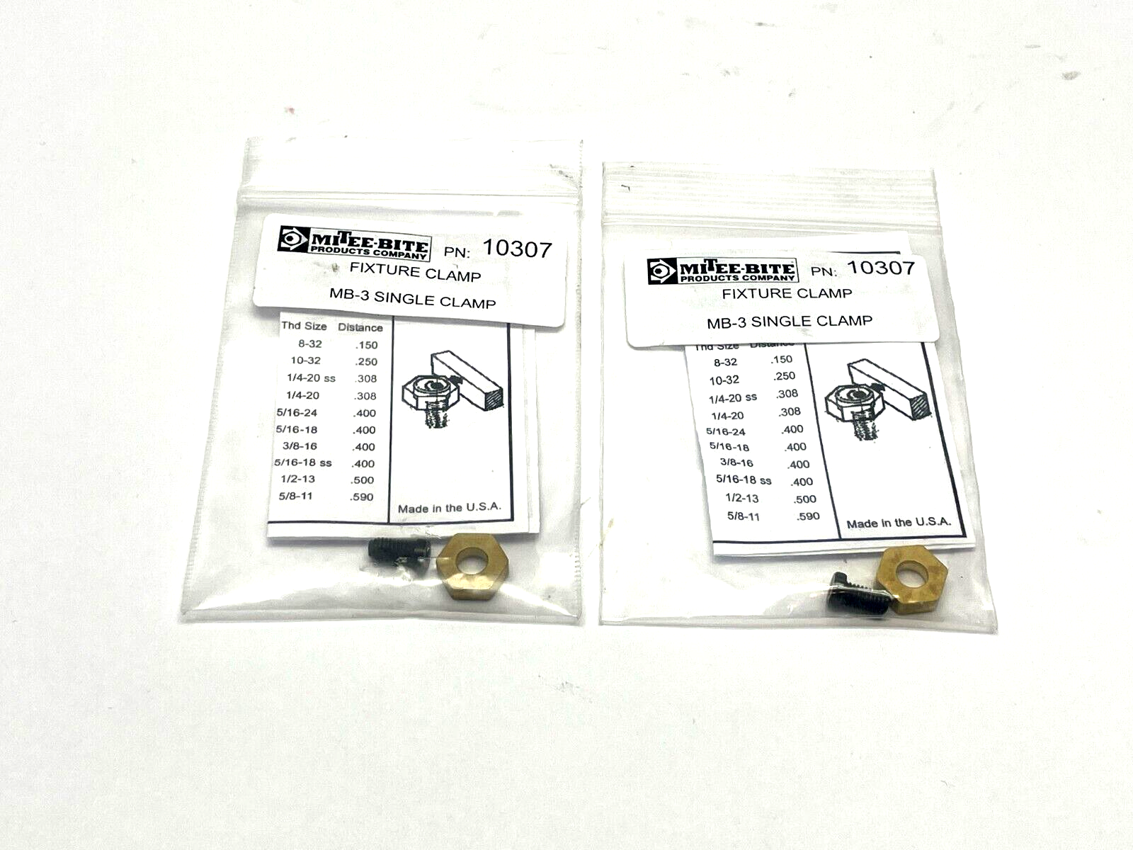 Mitee-Bite 10307 Fixture Clamp LOT OF 2 - Maverick Industrial Sales