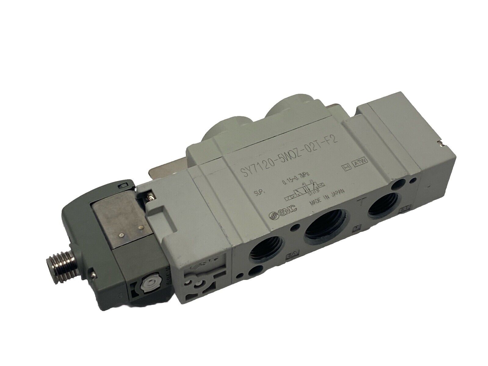 SMC SY7120-5WOZ-02T-F2 Pneumatic Solenoid Valve 5-Port - Maverick Industrial Sales