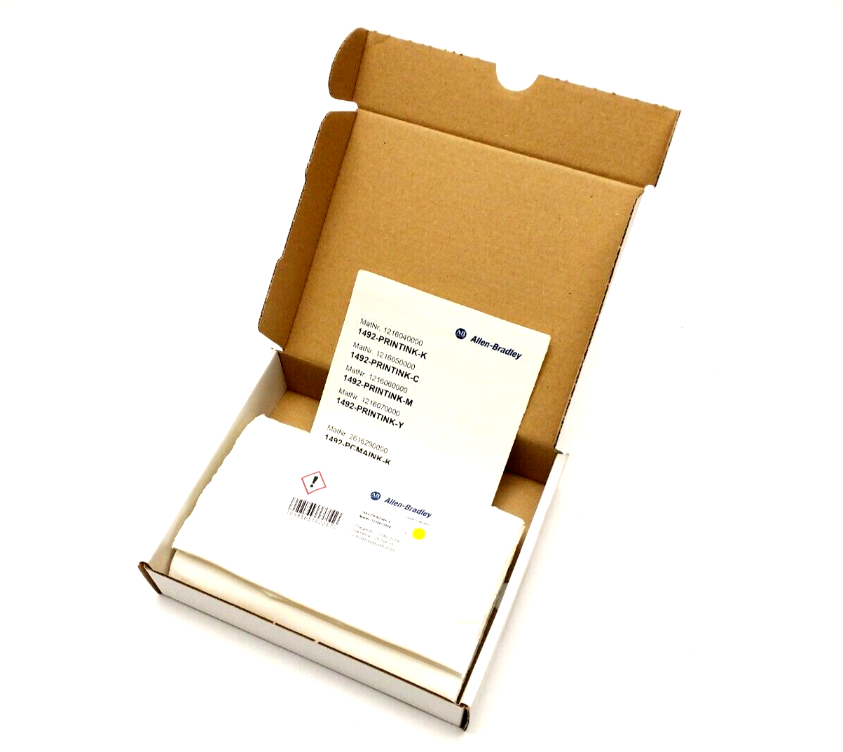 1492-PRINTINK-Y | Allen Bradley Printer Ink Cartridge, Yellow EXP 28. Feb. 21 - New – Open box - Maverick Industrial Sales