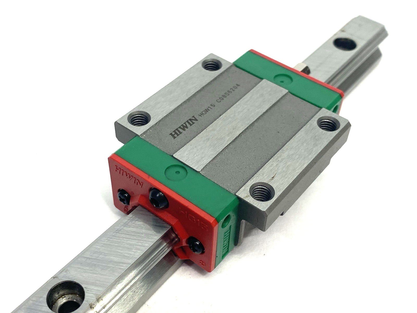 HGW-15-CC-1T160-Z0-C | Hiwin Linear Guideway Block and Rail, 1-Block, 160mm Rail - Used - Maverick Industrial Sales
