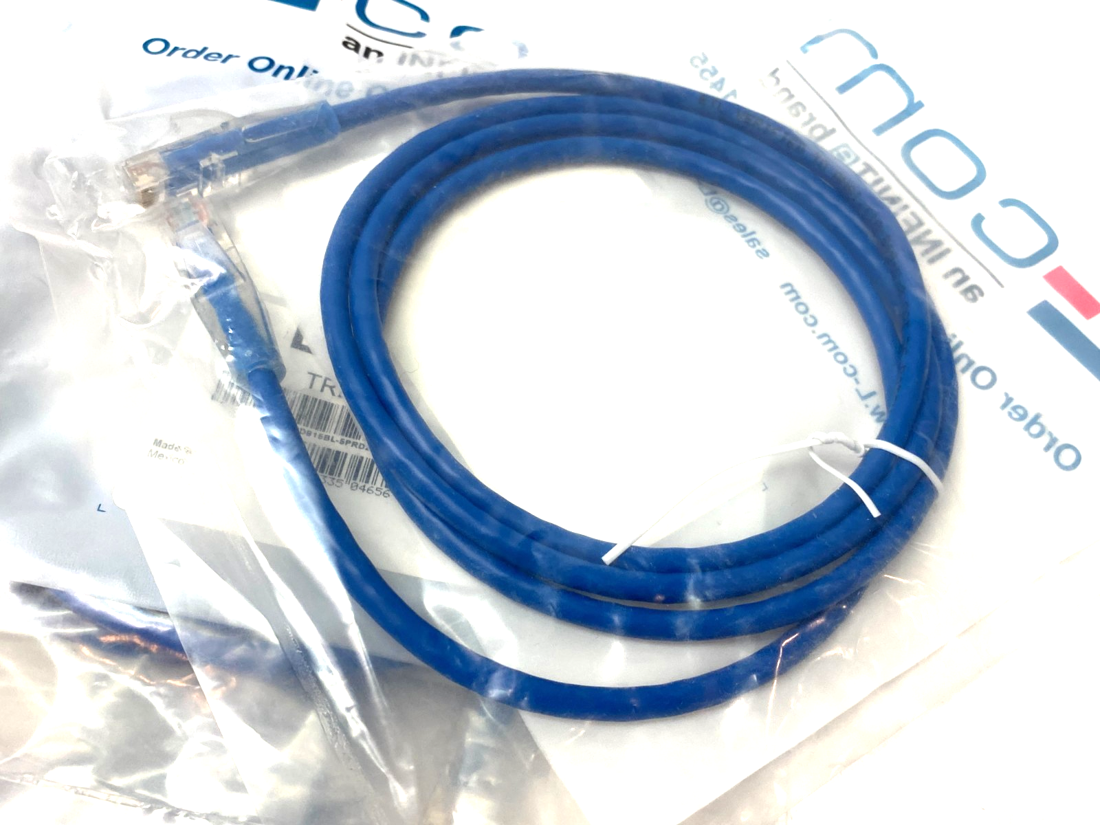 TRD815BL-5 | L-Com Ethernet Patch Cord Cat5e Blue LOT OF 13 - New - Maverick Industrial Sales