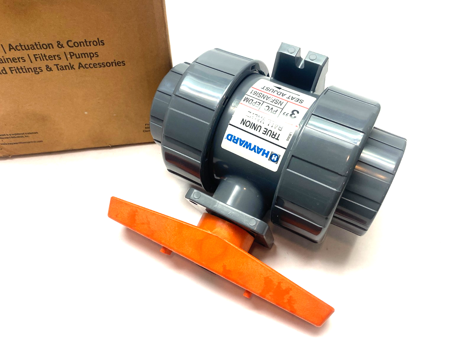 Hayward TBH1300A0SE0000 True Union 3" Ball Valve, EDPM Seals, Socket Ends - Maverick Industrial Sales
