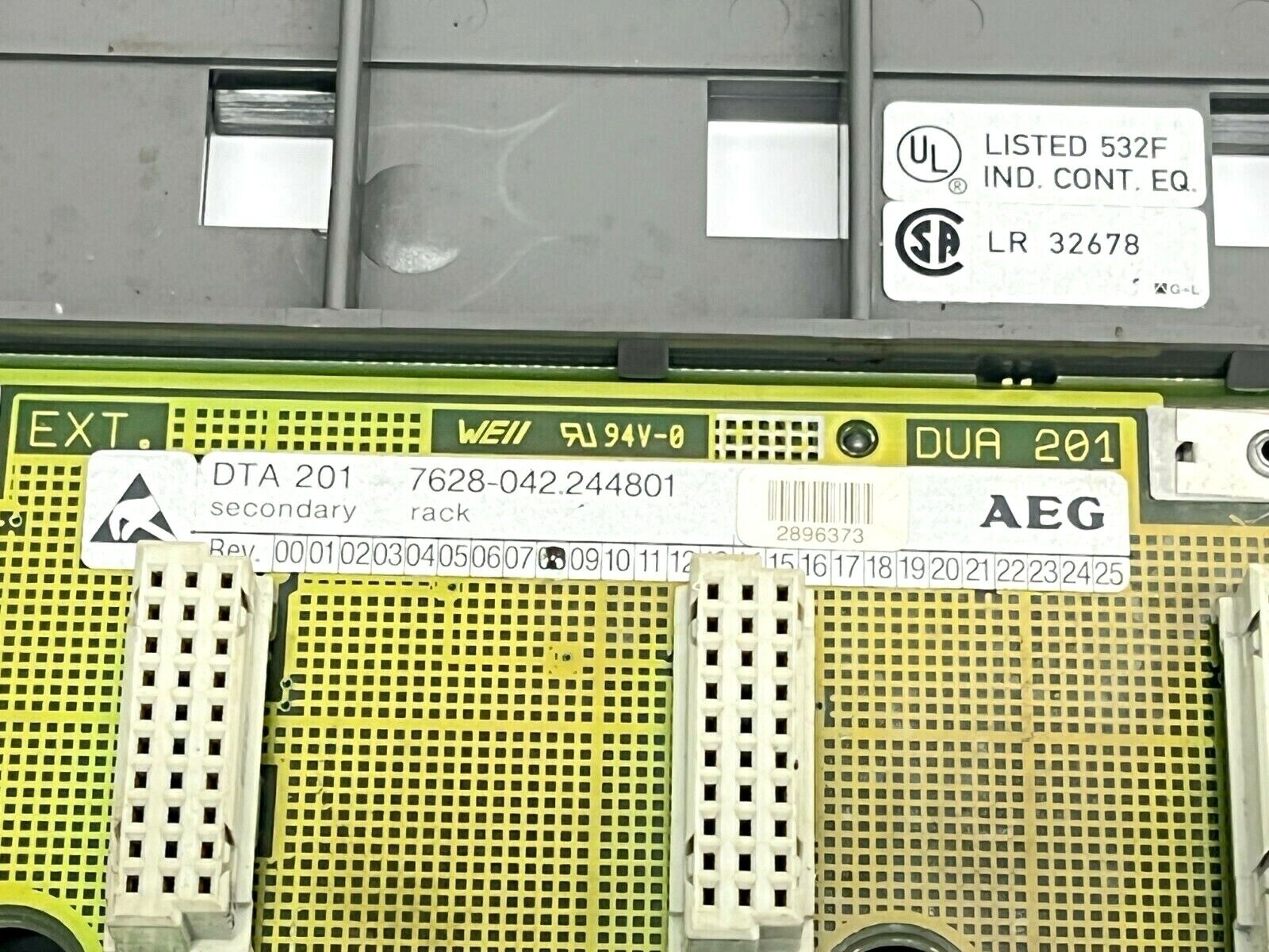 AEG 7628-042.244801 DTA 201 Secondary Rack Rev 08 - Maverick Industrial Sales