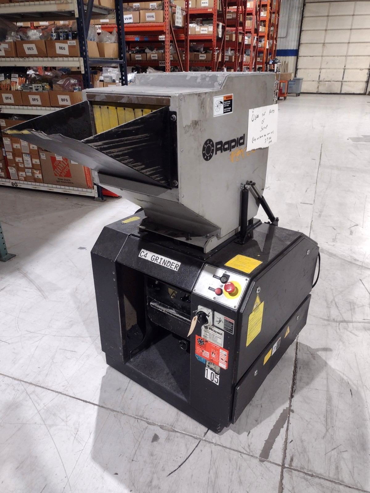 F-14 | Rapid Rapid Force Granulator 480V 3Ph Selling As Is - For parts or not working - Maverick Industrial Sales