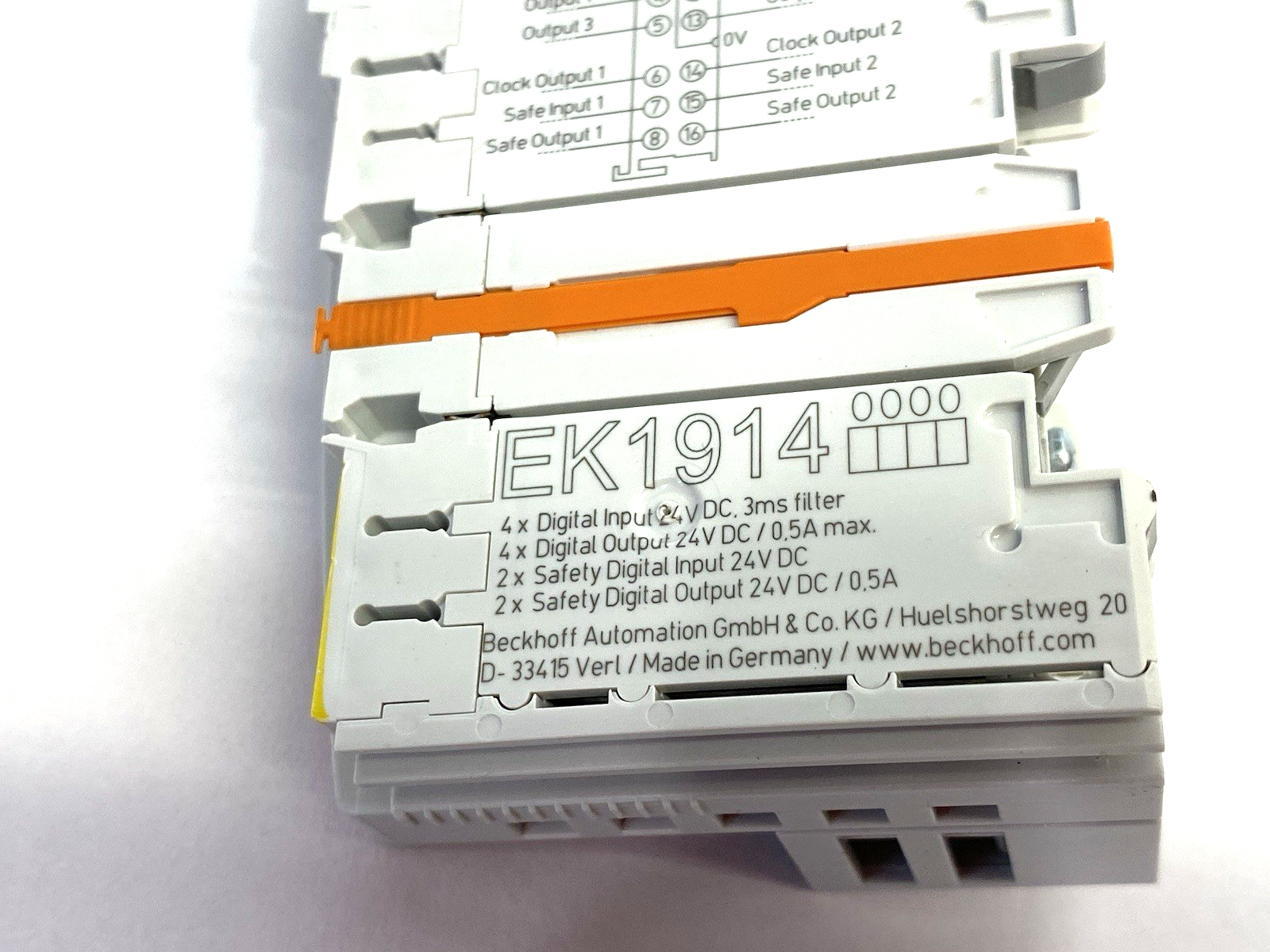 EK1914 | Beckhoff EtherCAT Coupler with Integrated Digital Standard & Safety I/Os - Used - Maverick Industrial Sales