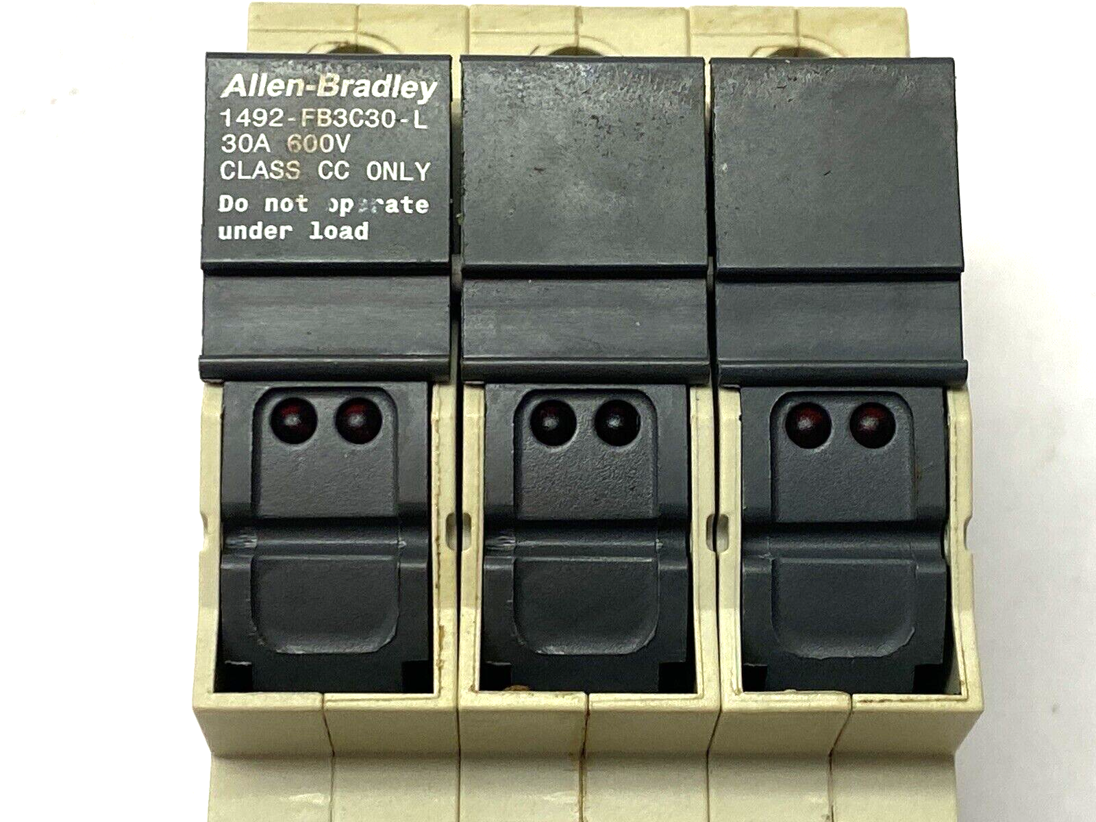 1492-FB3C30-L Ser. B | Allen Bradley Fuse Holder 3-Pole 600V 30A - Used - Maverick Industrial Sales